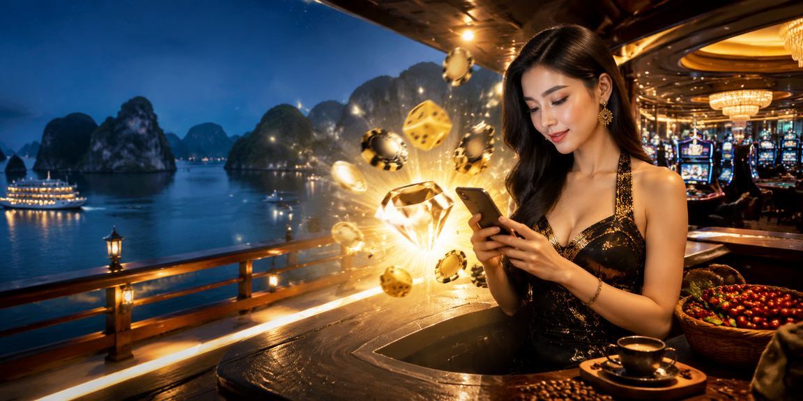 Trải nghiệm casino trực tuyến trên điện thoại bên vịnh Hạ Long với tách cà phê